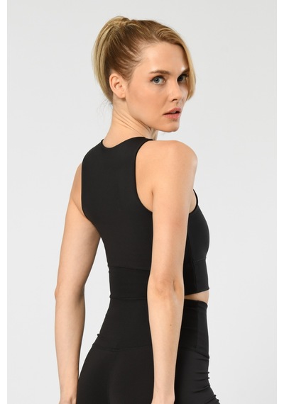 Kadın Halter Yaka Sporcu Büstiyer 3701/siyah Siyah