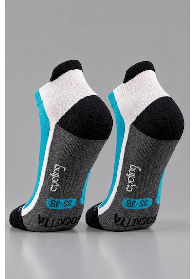 Socketta 2'li Siyah/turkuaz Üniseks Dikişsiz Esnek Hafif Anatomik Kısa Konç Bisiklet Çorabı - Premium Collection Siyah/turkuaz Socketta 2'li Siyah/turkuaz Üniseks Dikişsiz Esnek Hafif Anatomik Kısa Konç Bisiklet Çorabı - Premium Collection Siyah/turkuaz