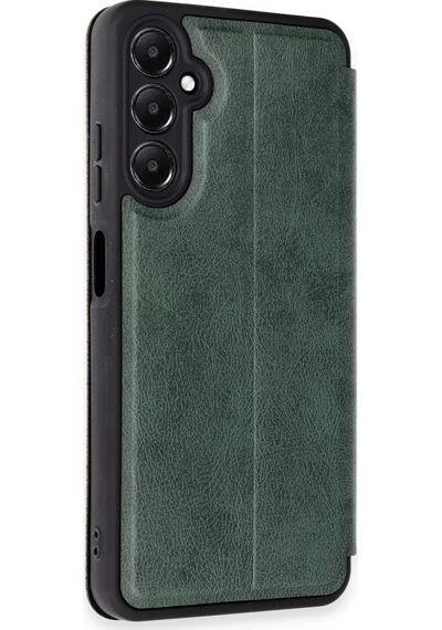 Newface Samsung Galaxy A05s Kılıf Flip Cover - Koyu Yeşil