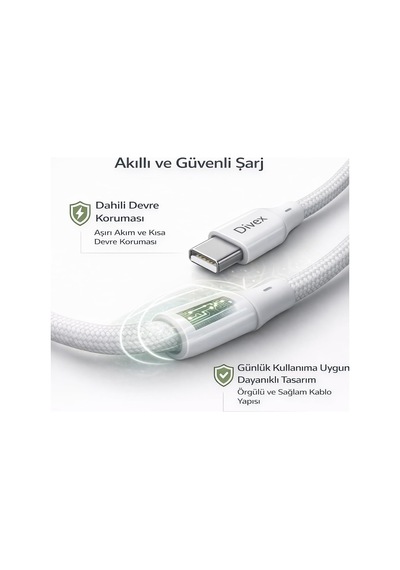 Usb-c Den Lightning Şarj Kablosu 1 Metre 27w Hızlı Şarj, 3.0a Güç Çıkışı Örgülü Dayanıklı T Standart