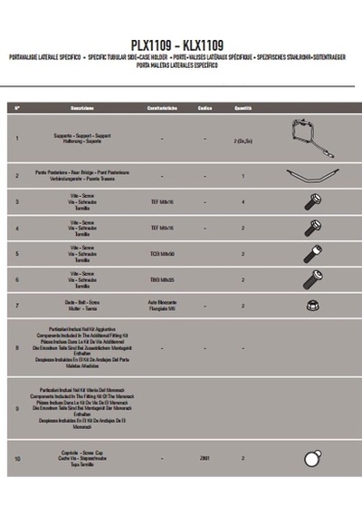 Gıvı Plx1109 Honda Integra 700 12-13 Yan Çanta Taşıyıcı Tek Renk