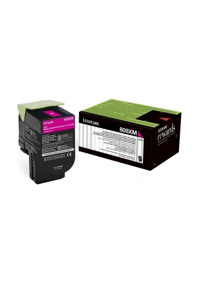 Lexmark 80c8xm0 4.000 Sayfa Magenta Kırmızı Toner Cx510 808xm