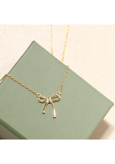 Fiyonk Kolye 718017 Gold Gümüş