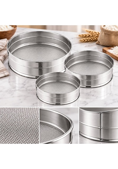 Fida Paslanmaz Un Elek 25 Cm Inox