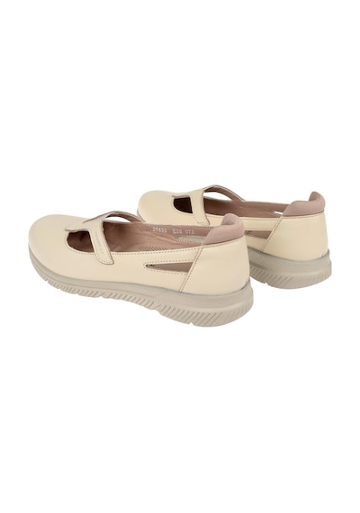 Forelli Hakiki Deri Comfort Kadın Ayakkabı For-sole Bej Bej