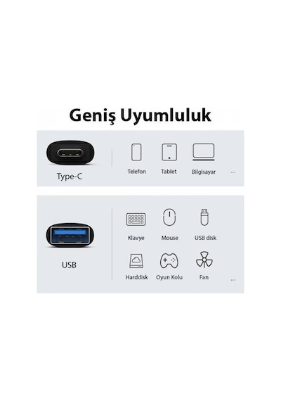 Baseus Type-C Otg Type-C To USB 3.1 Type-C Dönüştürücü Adaptör