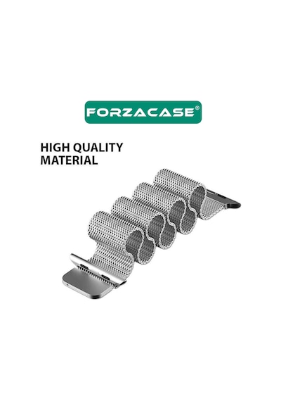 Forzacase Apple Uyumlu  Watch 11 42mm İle Metal Mıknatıslı Kordon Kayış - Fc158