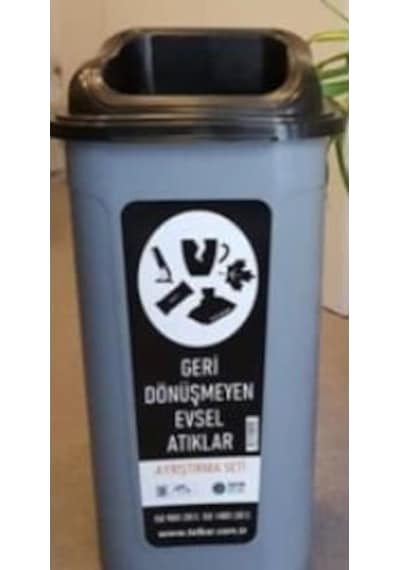 Sıfır Atık Projesi Evsel Atık Kutusu 60 Lt