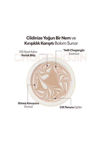 Bakım Sunan Nemlendirici Krem Fondöten Chogongjin Esence Pact 23c Spf50+/pa++++ 23