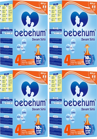 Bebehum 4 No Devam Sütü 12 Ay+ 800 Gr X 4 Adet