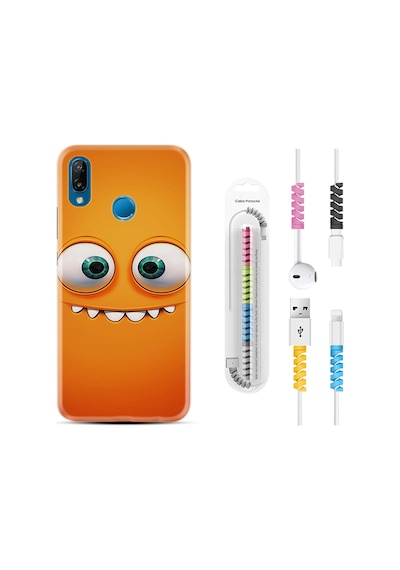 Huawei P20 Lite Kılıf Kablo Koruyuculu Dişlek 1615