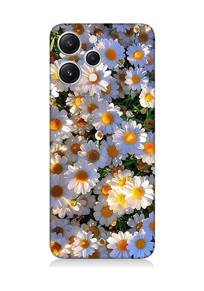 Xiaomi Redmi 12 Uyumlu Silikon Kılıf Beyaz Papatyalar