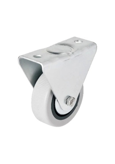 106 - 50 Mm Sabit Kapaklı Gri Pvc Teker Çok Renkli