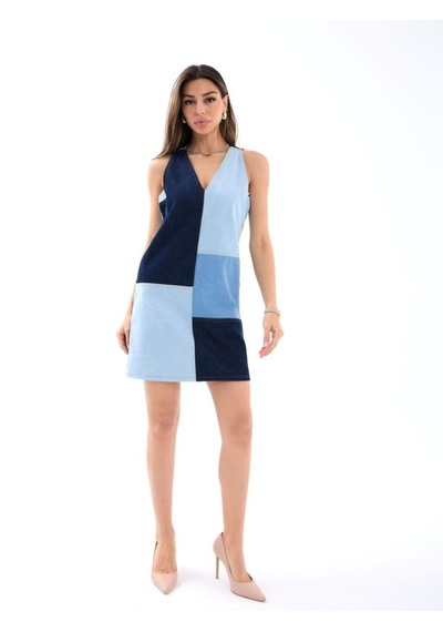 Dogutrend 7385 Kot Elbise-mavi