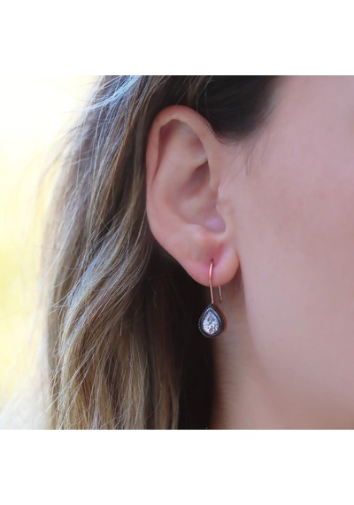 Damla Elmas Montür Modeli Rose Gold Gümüş Set Gümüş