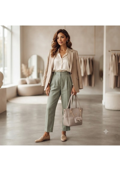 Nas Bag Kadın 2 Li Set Omuz Çantası Kum Victoria