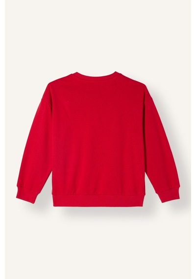 Defacto Atatürk Baskılı Bisiklet Yaka Sweatshirt Erkek Çocuk I6566a826wnrd282 Kırmızı-rd282