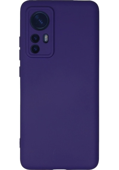 Xiaomi Mi 12 Kılıf Nano İçi Kadife Silikon - Mor Düz Renkli
