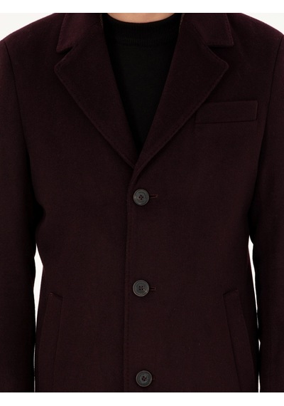 Cacharel Erkek Bordo Kaban 50292573-vr014 Kırmızı