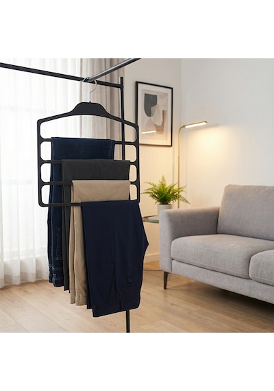 Koçtaş Soft Touch Pantalon Askısı Siyah
