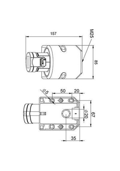 Mete Enerji 5x32a. Ip44 Duv.prizi -eğik Göv.lı- Vidalı Bağlı 406616v
