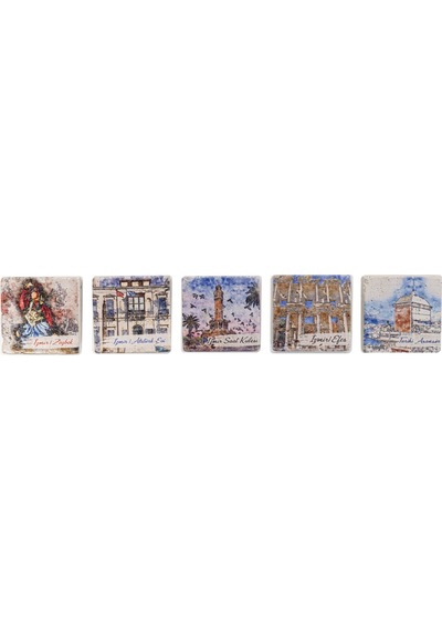 Izmir Traverten Magnet 5'Li Set