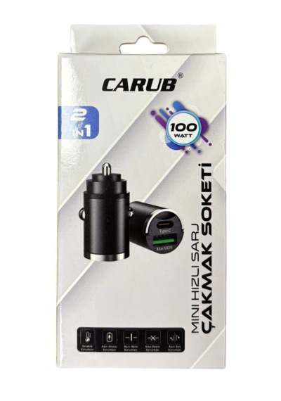 Araç Çakmak Şarj Soketi Mini Usb Type C 100w Br590 18 49