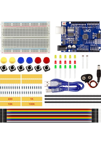 Elektronik Başlangıç Seti Arduino Uno R3 Starter Kit 77 Parça