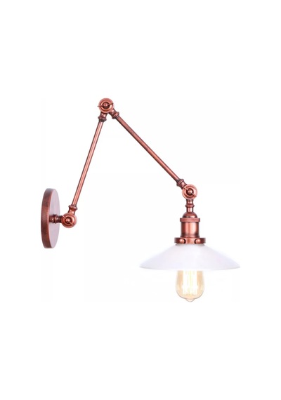 Dylight Retro Metal Dekoratif Mafsallı Akrobatik Bakır Patinalı Duvar Aplik-dy0049 Siyah