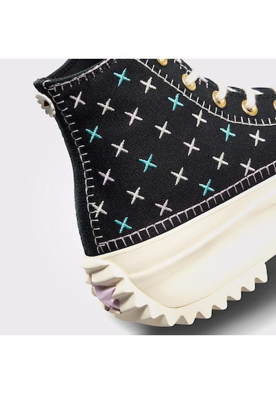 Converse Run Star Hike Unisex Siyah Platform Sneaker 1254420