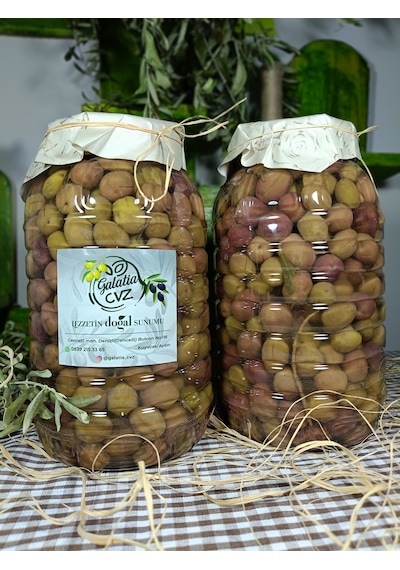 Aydın Yöresi Manzalina Cinsi Sofralık Tatlandırılmış Çizik Zeytin 4 Kg