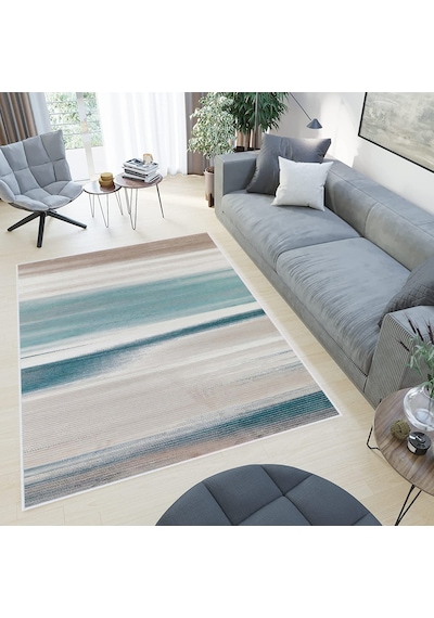 Rovigo Home Dijital Baskı Yıkanabilir Kaymaz Taban Salon Halısı Rvg0521 Yeşil