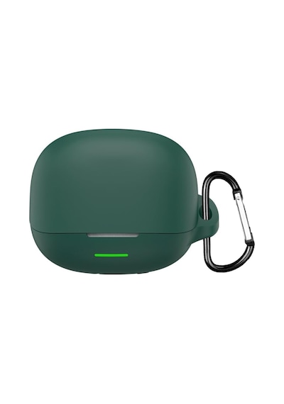 Caseonn Qcy Melobuds N65 Kılıf Askı Aparatlı Mat Silikon Koyu Yeşil