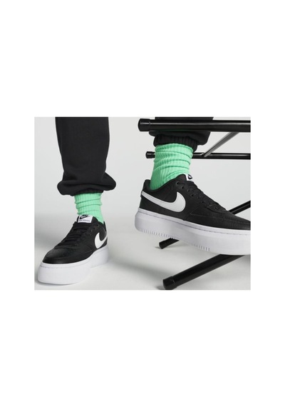 Nike W Nıke Court Vısıon Alta Ltr Kadın Spor Ayakkabı Siyah Beyaz