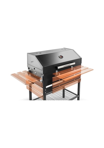 Luxchef LC80 Barbekü Mangal + Kılıf + Önlük + BBQ Eldiveni