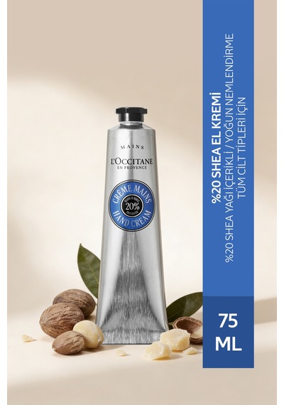Shea El Kremi, %20 Shea Yağı İçeren Besleyici Ve Nemlendirici, 75 Ml