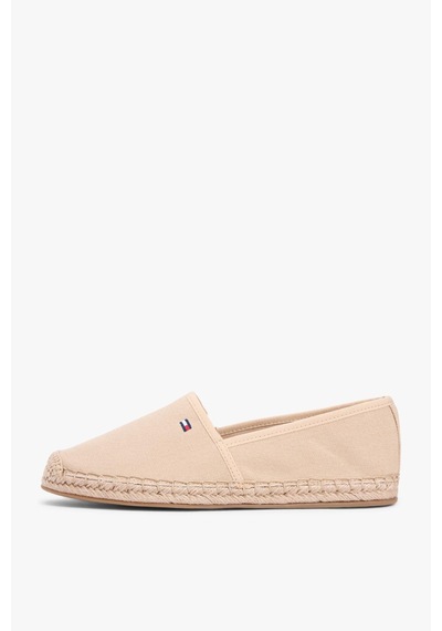 Tommy Hilfiger Kadın Flag Canvas Bej Espadril-13416 Bej