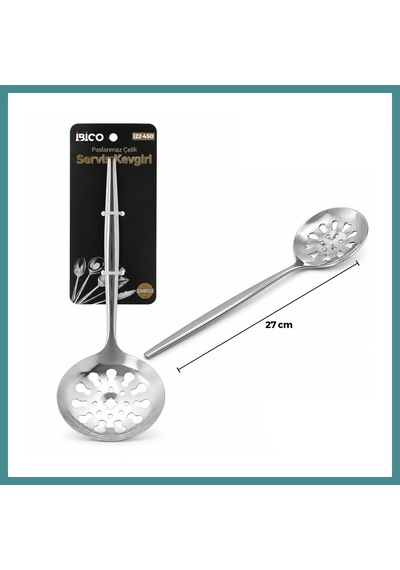 Trendexa Krom Metal Servis Kevgir 27cm Mac Çok Renkli