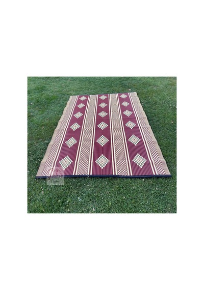 Plastik Hasır Savan Piknik Kilimi Cami Hasırı 180x270 Bordo Bordo