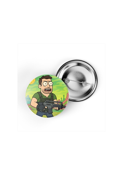 Chris Redfield - 44 Mm İğneli Çanta Rozeti - 5 Adet Diğer