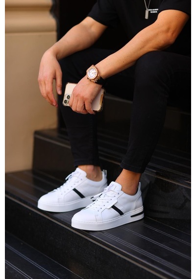 Serhat Özköroğlu-beyaz Erkek Sneakers Beyaz Beyaz