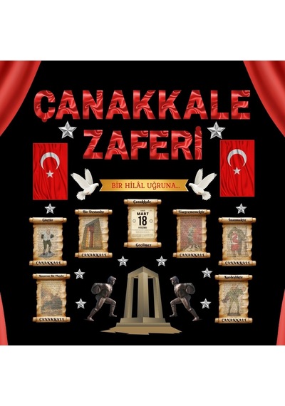 Çanakkale Zaferi Sahne Süsü Büyük Ölçü 7