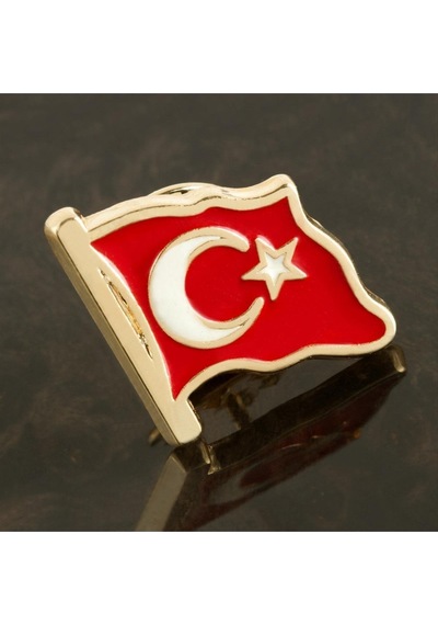 Ay Yıldız Yaka Rozet Çok Renkli