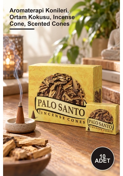10 Adet Palo Santo Aromalı Konik Tütsü Aromaterapi Konileri, Ortam Kokusu, Incense Cone, Scented Cones