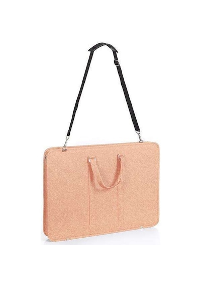 Bback Suni Deri Proje Çantası 40x55 Cm Pembe