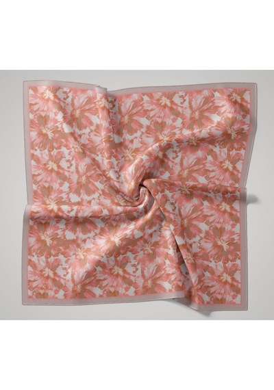 Silk Home Velora Eşarp 161001-42 Pudra, Pembe, Turuncu, Küf Yeşili