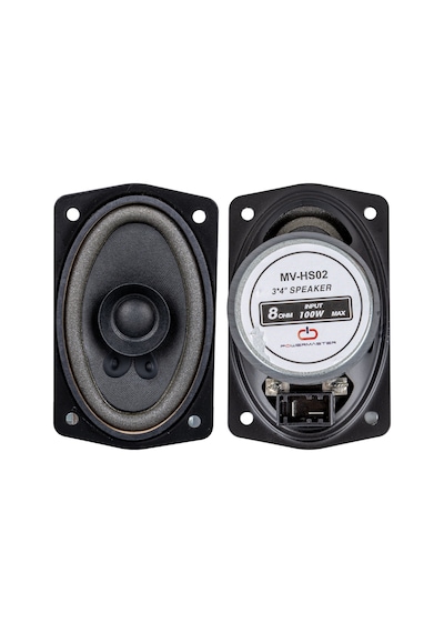 Magicvoice Mv-hs02 7.5x10 Cm 8 Ohm 100 Watt Oval Dikdörtgen Tip Oto Hoparlörü Araç Ses Sistemi