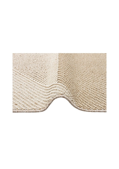 Soho Sh 08 Beige Hav Vermeyen Özel Ipler Ile Üretilen Etnik Örgü Desenlere Sahip Makine Halısı