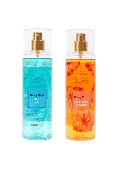 2x Elif Nur Yel Eny Body Mist Kissable Amber & Skirt & Tie Vücut Spreyleri