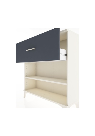 Arges Şifonyer Tek Raflı Tek Çekmeceli 88x30x96 Aytaşı-antrasit Aytaşı